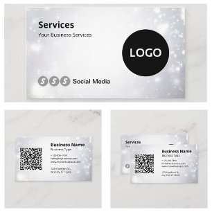 Website für den QR-Code mit modernen Logos Visitenkarte