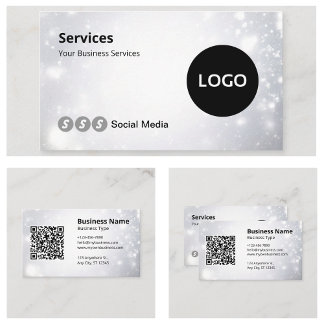 Website für den QR-Code mit modernen Logos Visitenkarte