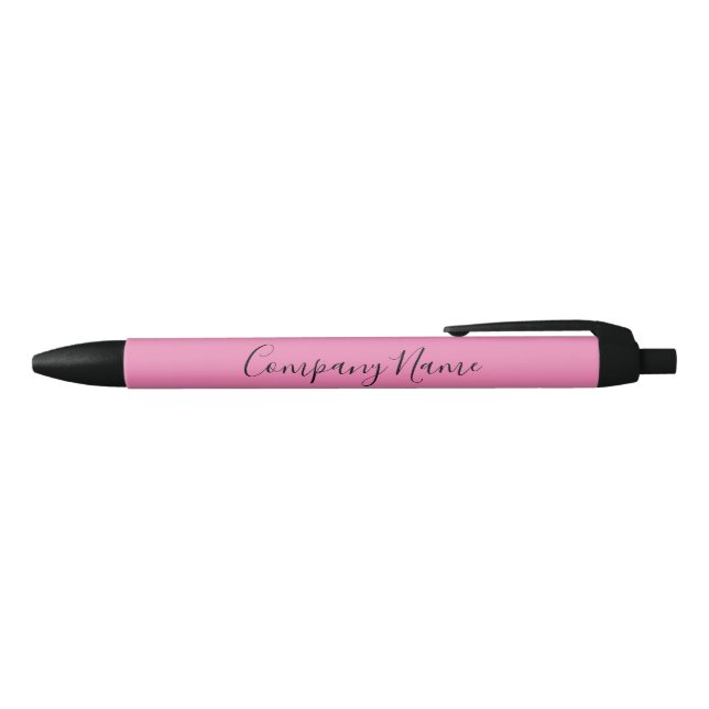 Website für elegante rosa und schwarze Skriptfirme Kugelschreiber (Oberseite)