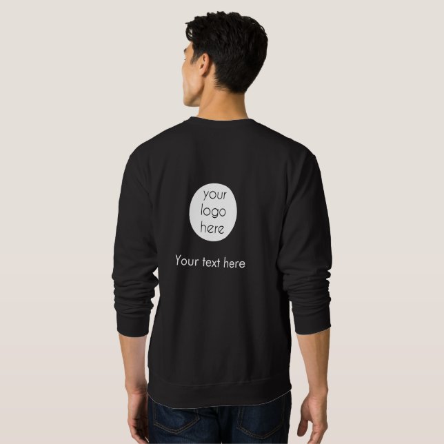 Website für Firmenlogo Sweatshirt (Schwarz voll)