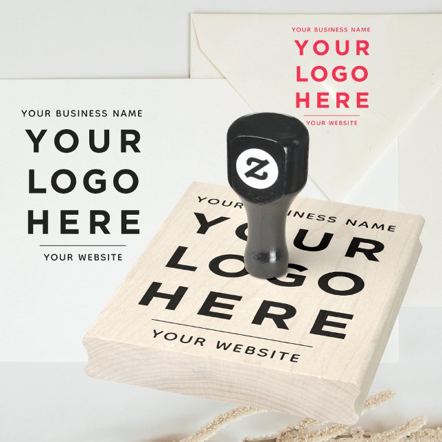 Website für Firmenname - Benutzerdefiniertes Logo Gummistempel (Von Creator hochgeladen)