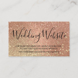 Website für Hochzeiten - Glitzer von Korallen und Begleitkarte