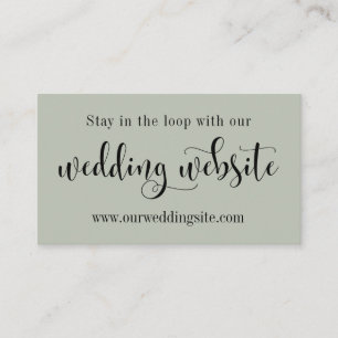 Website für Hochzeiten, Hübsche Skripterstellung,  Begleitkarte