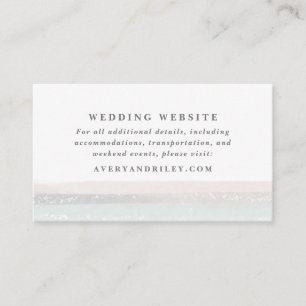 Website für Hochzeiten in Rosa und Blau Begleitkarte