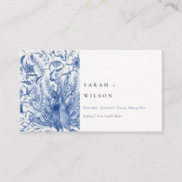 Website für Hochzeiten von Tintenfisch Blue Classy Begleitkarte