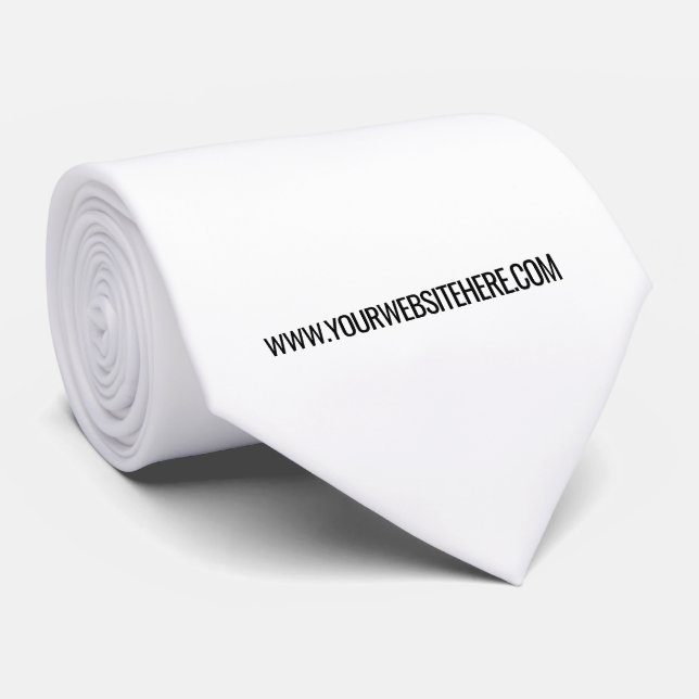 Website für Ihr Firmenlogo - Vorlage Krawatte (Gerollt)