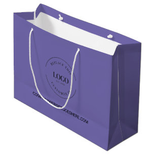 Website für lila Unternehmen - Ihr Logo Große Geschenktüte