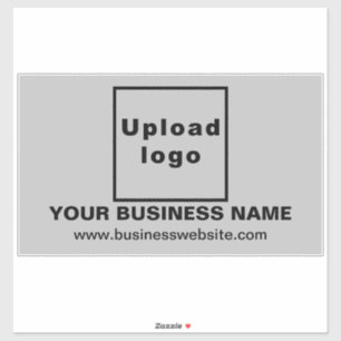 Website für Unternehmen: Grey Large Rectangle Viny Aufkleber