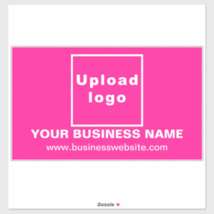 Website für Unternehmen: Pink Large Rectangle Viny Aufkleber