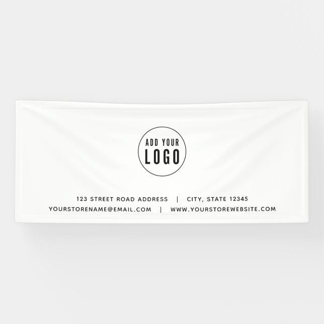 Website-Geschäft für Ihre Logo-Adresse hinzufügen Banner (Horizontal)
