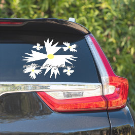 Website Geschäftsname Daisy Script Car Decal Aufkleber