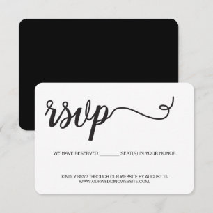 Website Hochzeit Wir haben Sitzplätze für Sie rese RSVP Karte