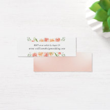 Website-Karte für Hochzeiten auf der Wasserfarben