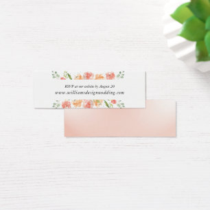 Website-Karte für Hochzeiten auf der Wasserfarben 
