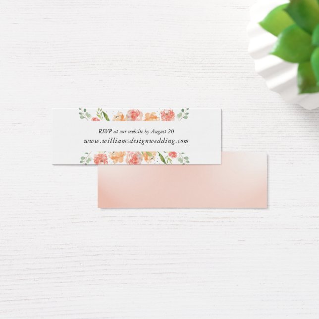 Website-Karte für Hochzeiten auf der Wasserfarben  (Schreibtisch)
