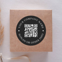 Website Link QR Code Minimal Business Name Schwarz