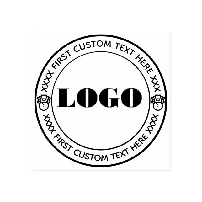 Website mit dem Logo für Weihnachtsgeschäfte Gummistempel (Prägung)