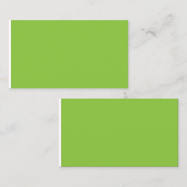 Website mit grünem Hintergrund und weißer Grenze Telefonnummerkarte (Vorne/Hinten)