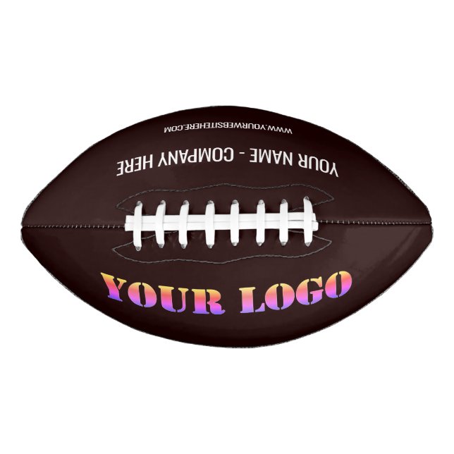 Website mit Ihrem Logo Werbeaktion Personalisiert Football (Vorderseite)