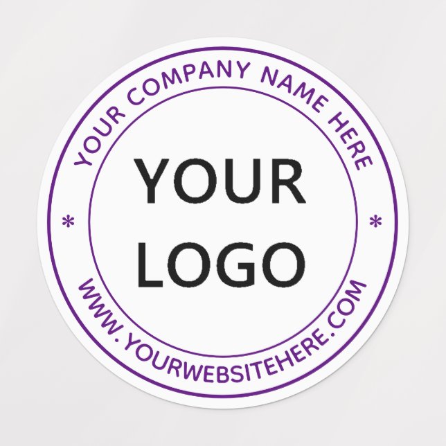 Website mit personalisierten Logo-Namen kennzeichn Etiketten (Design 1)
