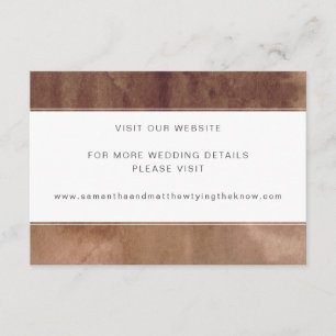 Website oder sonstige Informationen. Earthy Waterc Begleitkarte