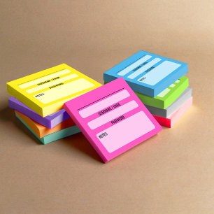 Website-Passwort-Post-it-Notizen (Türkis) Post-it Klebezettel