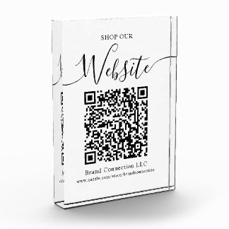 Website QR Code Firmenname Fotoblock