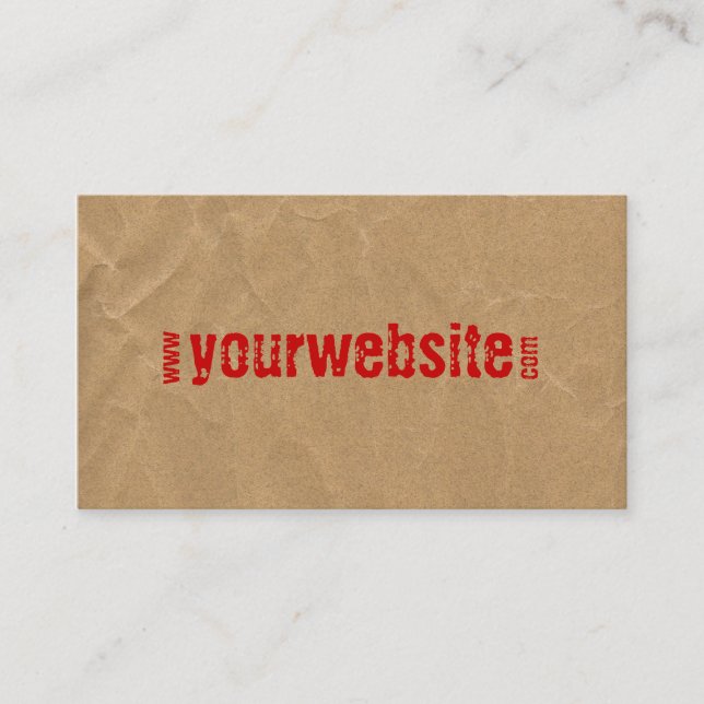 Website-Visitenkarte Visitenkarte (Vorderseite)