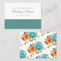 Website von aquamarin Burnt Orange Floral Boho Wed