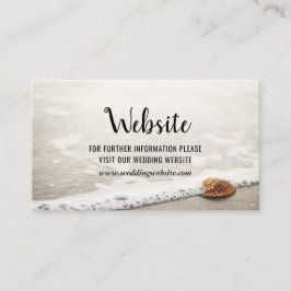 Website von Beach Waves Wedding Begleitkarte