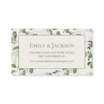 Website von Sage Moss Green Blätter Cream Wedding