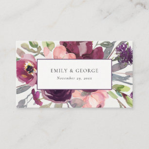 WEBSITE "WASSER LILA LILAC WATERCOLOR FLORA" VISITENKARTE