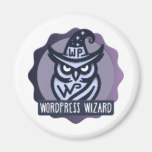Website-Wizard-Abzeichen-Magnet