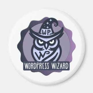 Website-Wizard-Abzeichen-Magnet Magnet