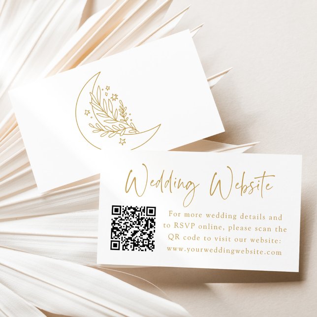 Website zu den Hochzeiten von Eleganto Moon and St Begleitkarte (Von Creator hochgeladen)