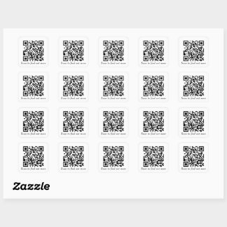 Website zum benutzerdefinierten QR-Code-Generator Quadratischer Aufkleber