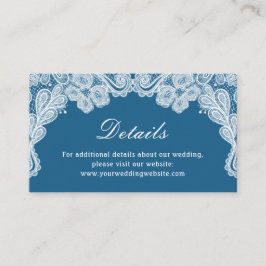 Website zum Thema Blue Wedding Begleitkarte