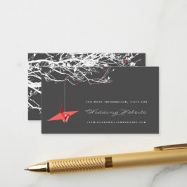 Website zum Thema Hanging Origami Paper Crane Asia Begleitkarte