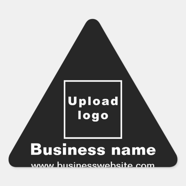 Website zum Thema Schwarzes Dreieck Dreieckiger Aufkleber (Vorderseite)