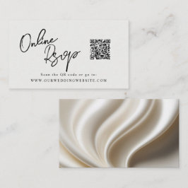 Website zum UAWG QR-Code für Elfenbein, weißes Sat Visitenkarte