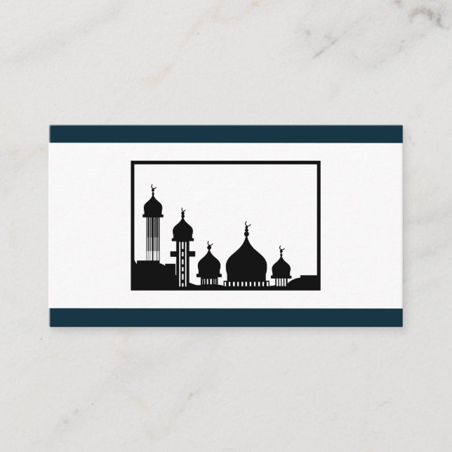 Website zur Hochzeit der Islamischen Moschee-Silho Begleitkarte (Vorderseite)