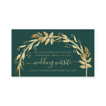 Website zur Hochzeit des eleganten Smaragd Green G