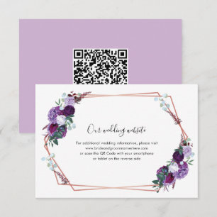 Website zur Hochzeit von Blumenkohl Begleitkarte