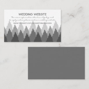 Website zur Hochzeit von Grauwald Begleitkarte
