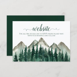 Website zur Hochzeit von Rustikalen Wasserfarben u Begleitkarte