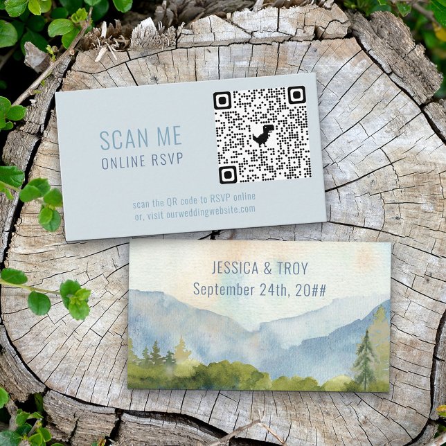 Website zur Hochzeit von UAWG QR Code Mountain Lak Begleitkarte (Von Creator hochgeladen)