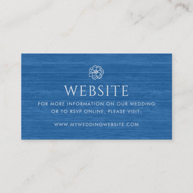 Website zur Hochzeit von Vintagen Blütenblättern i Begleitkarte (Vorderseite)