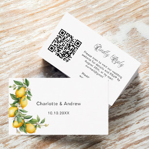 Website zur Reaktion auf Hochzeiten von Zitrusfrüc Begleitkarte