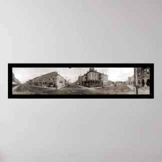 Webster City IA Scene Foto 1907 Poster