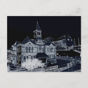 Webster House und Kauffman Center Postkarte